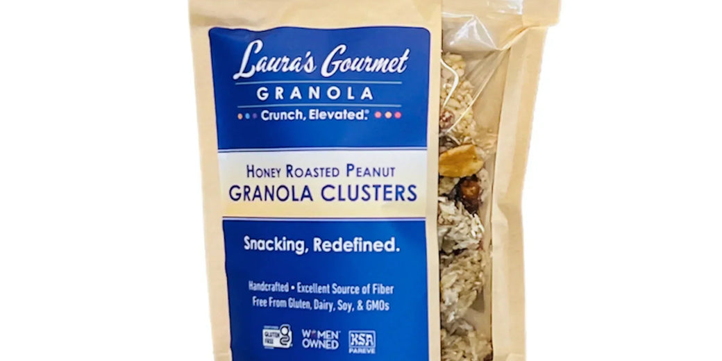 Delight in Every Bite: Honey Roasted Peanut Clusters from Laura’s Gourmet