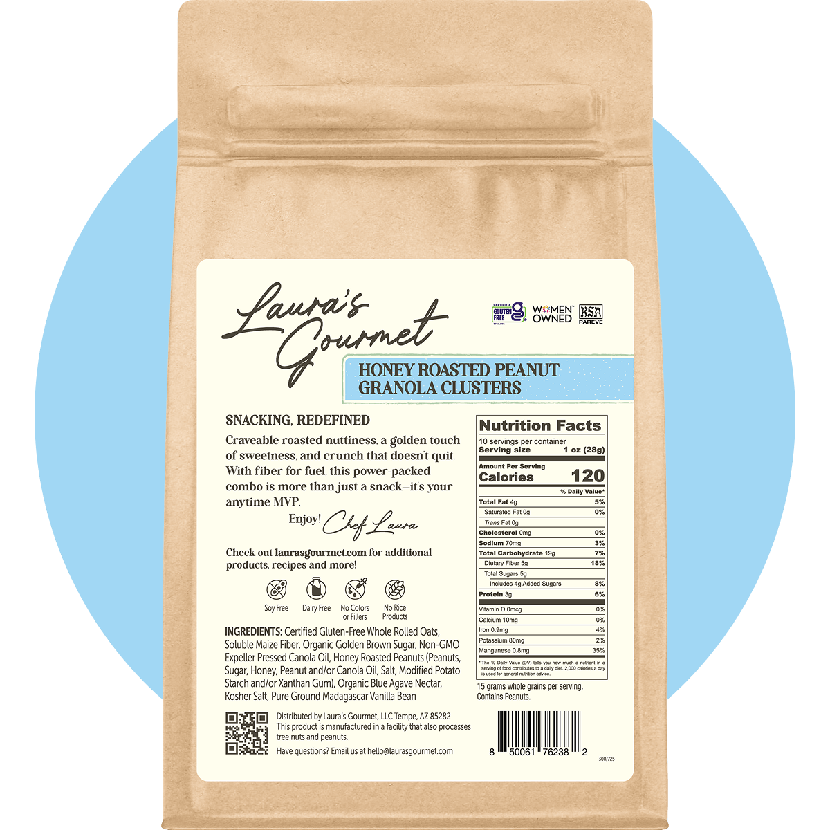 Honey Roasted Peanut Granola Clusters