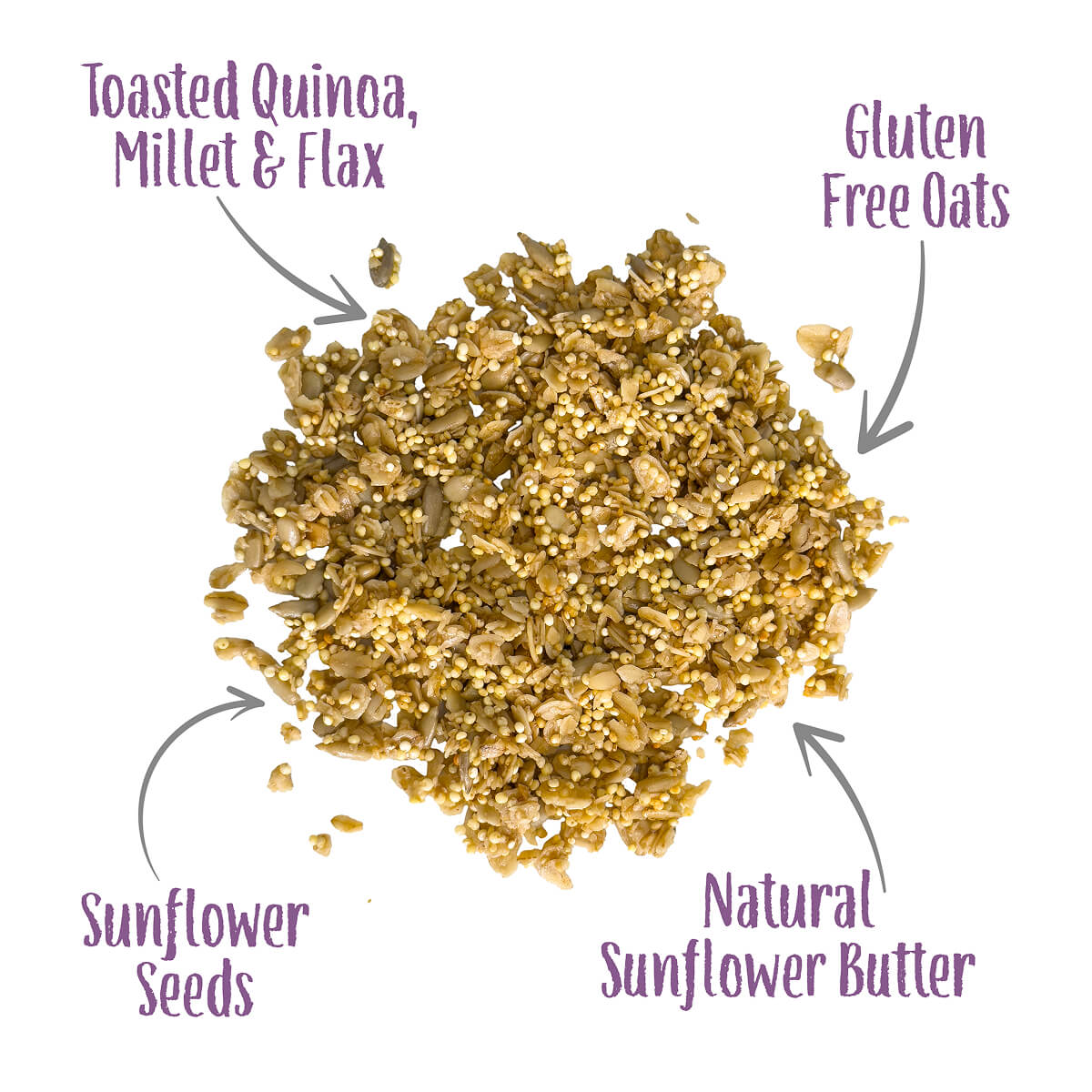 Blueberry Bliss Crunch ingredients bowl