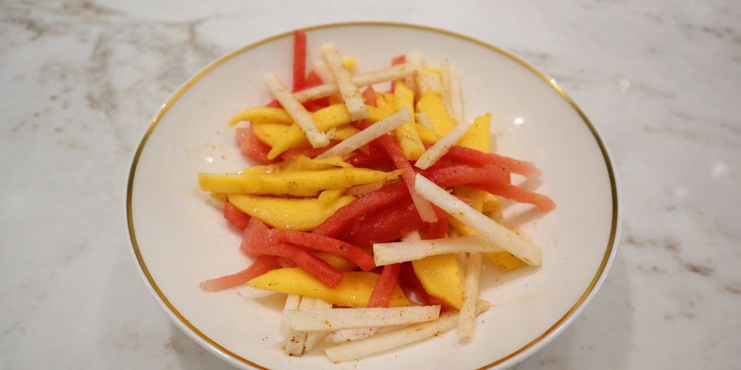 Watermelon, Jicama and Mango Salad with Pepita Crunch