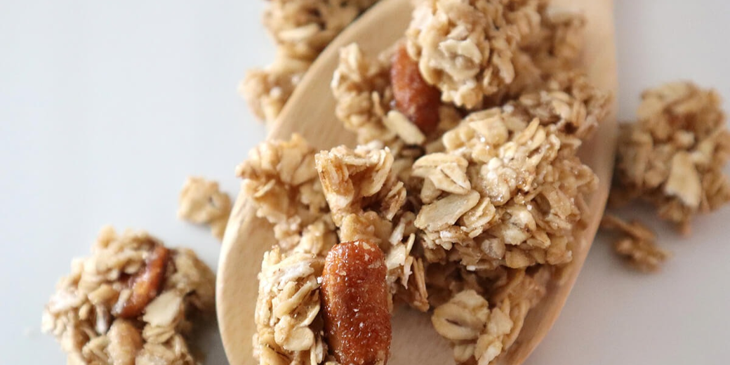  Peanut butter granola clusters