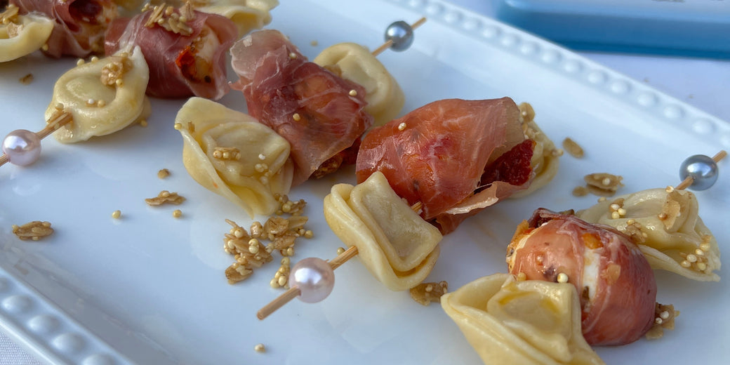 Prosciutto Wrapped Marinated Ciliegine
