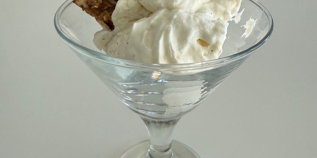 Vanilla Bean Mascarpone Mousse with Granola Clusters