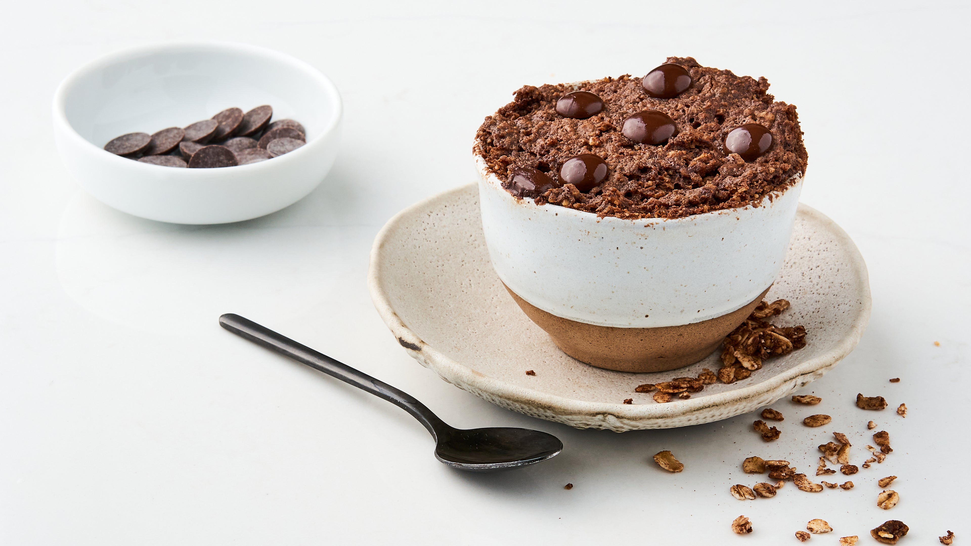 Dark Chocolate Crunch Mug Cake