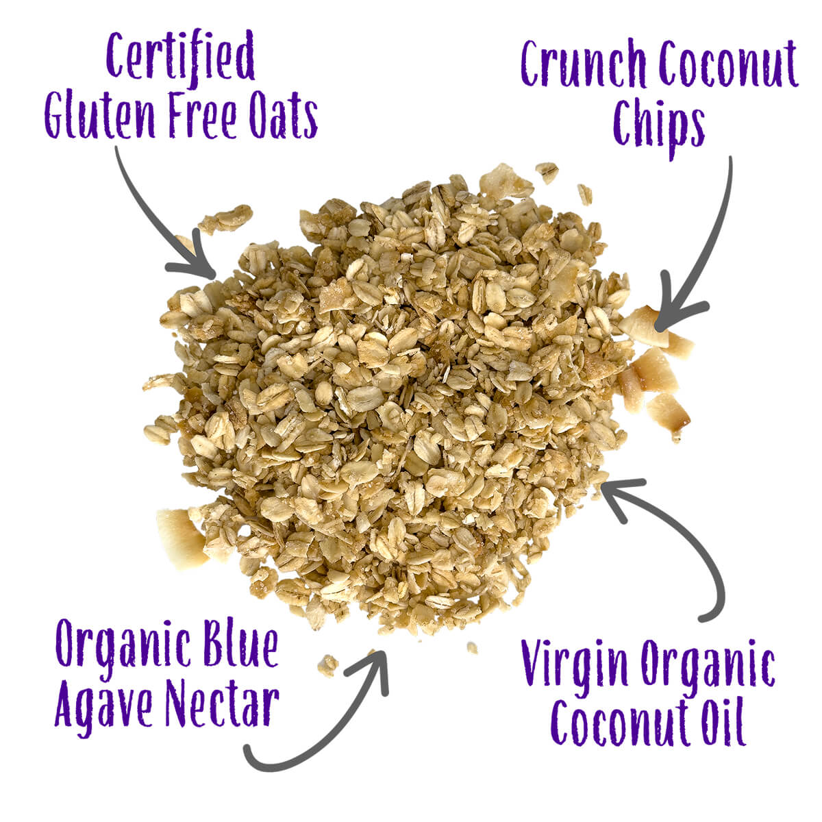 Blueberry Bliss Crunch ingredients bowl