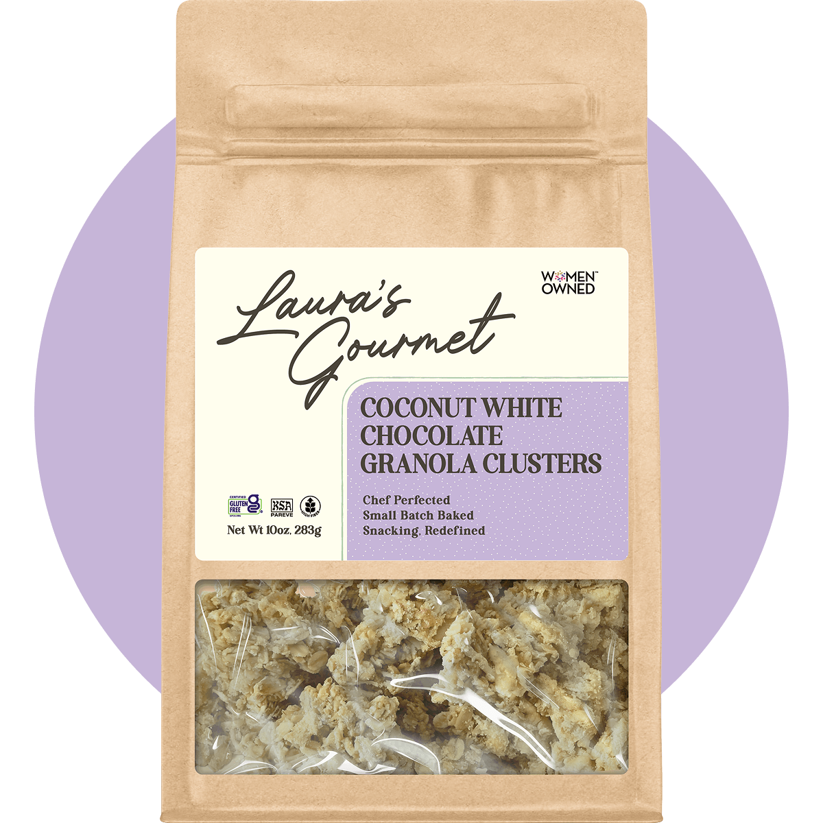 Coconut White Chocolate Granola Clusters