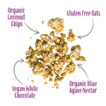 Coconut White Chocolate Granola Clusters