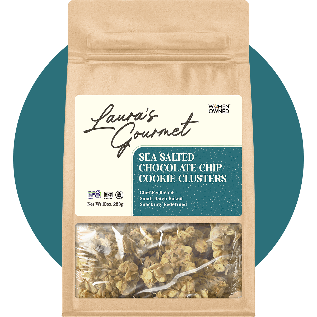 Sea Salted Chocolate Chip Cookie Granola Cluster